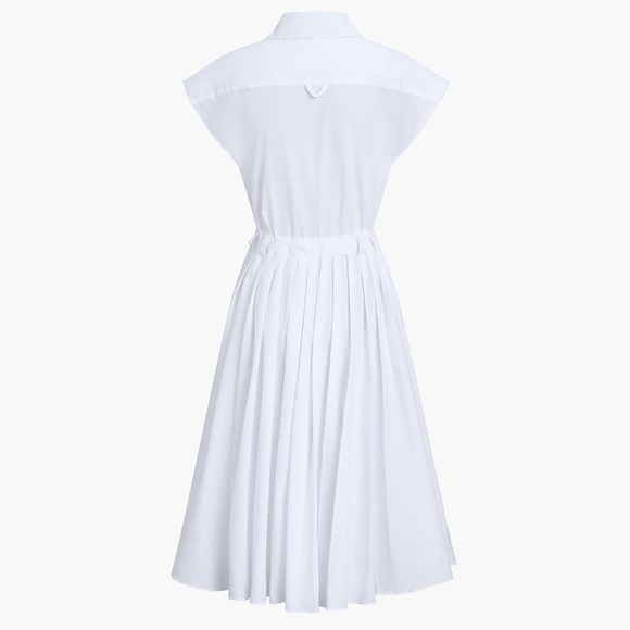 ZARA ~ Cotton Blends Sleeveless Split Midi Dress - Picture 6 of 10